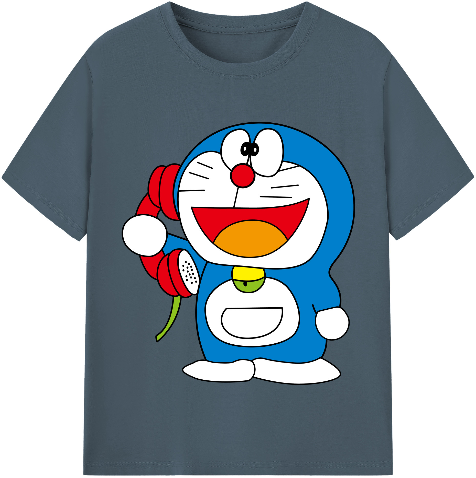 （画像用） ドラえもん Doraemon 綿100％半袖Tシャツ（フロントプリント）